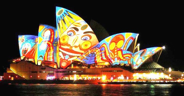 Vivid Lights on Sydney Opera House